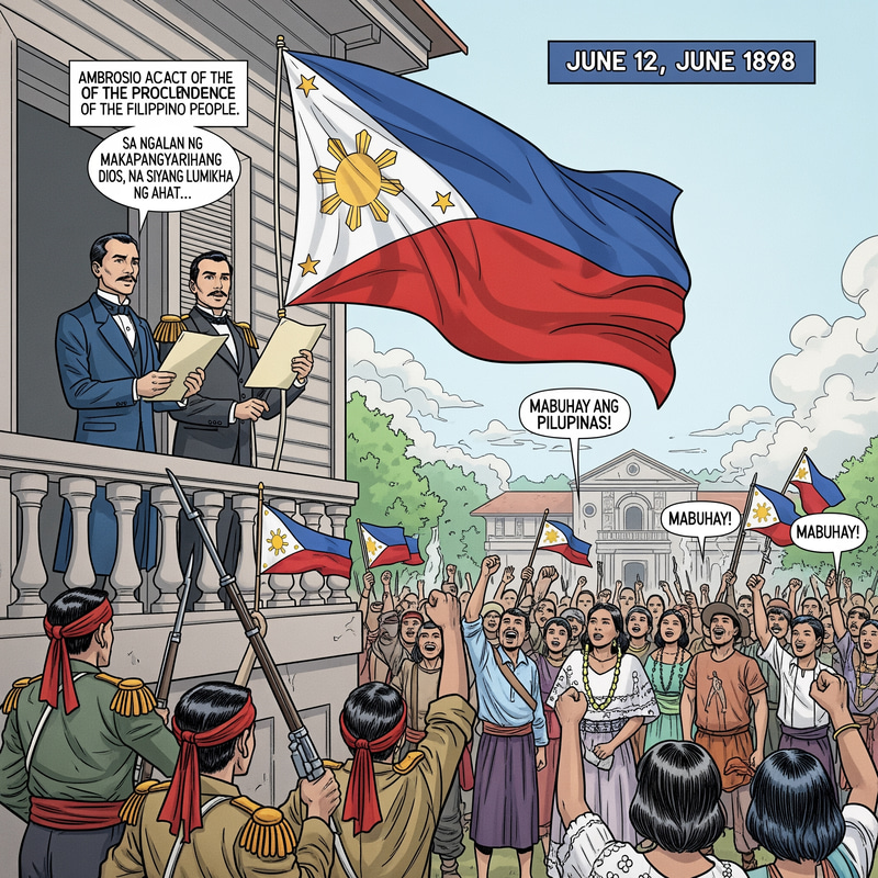 Philippines Declaration of Independence Comic Philippines Declaration of Independence Comic