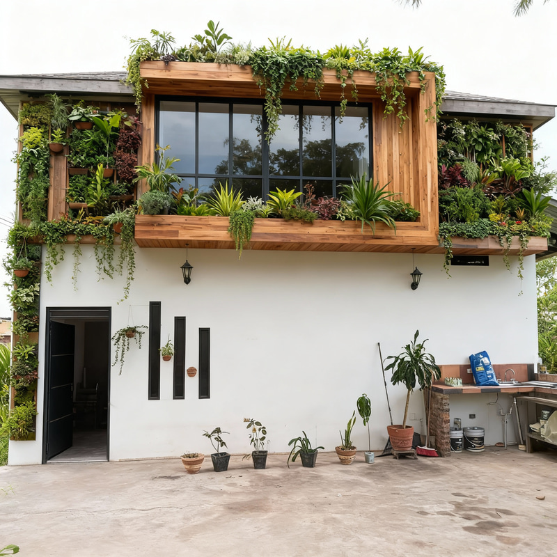 Modern Nature-Friendly House Facade Design