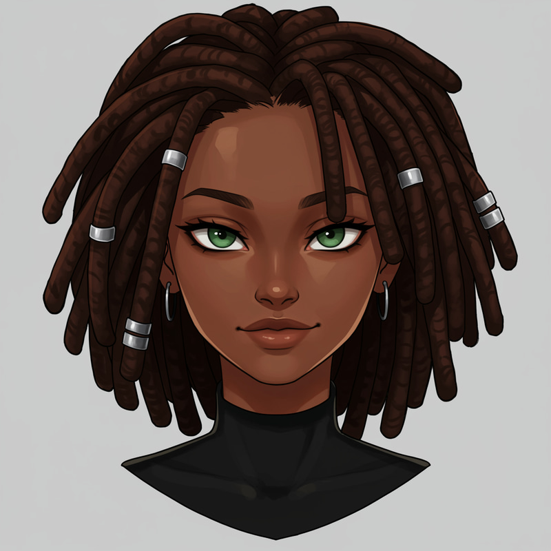 Bold Black Tomboy Anime Character Design Bold Black Tomboy Anime Character Design