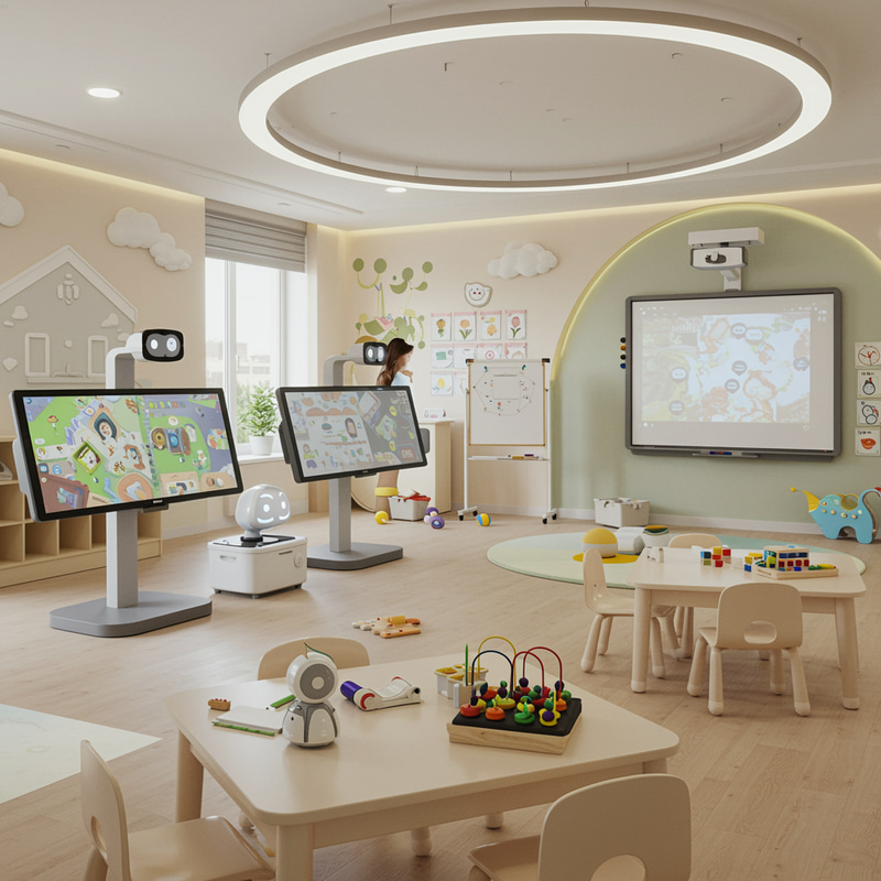 AI Classroom Design with Learning Centers