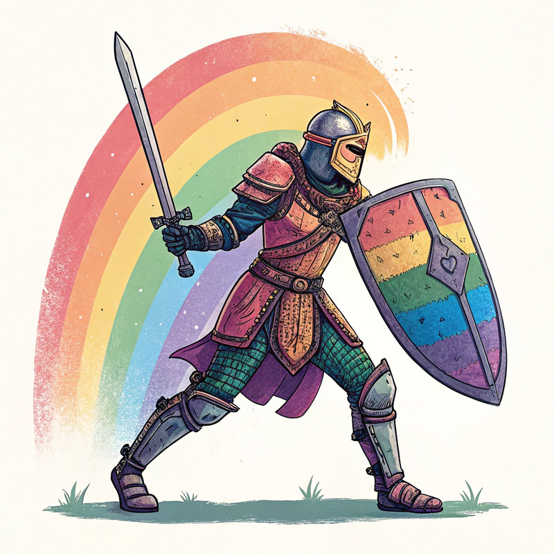 Warrior in Rainbow: A Symbol of Hope and Strength Warrior in Rainbow: A Symbol of Hope and Strength