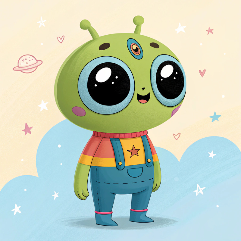 Alien Character for Adventure Time Marketing Alien Character for Adventure Time Marketing