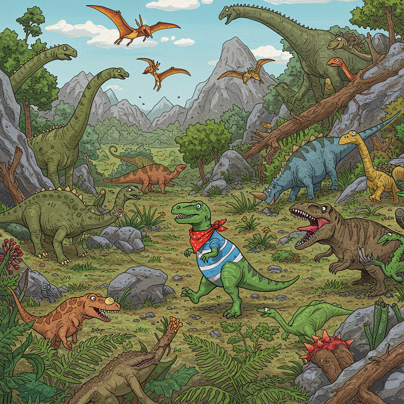 Dinosaur Theme Where's Waldo Game Dinosaur Theme Where's Waldo Game