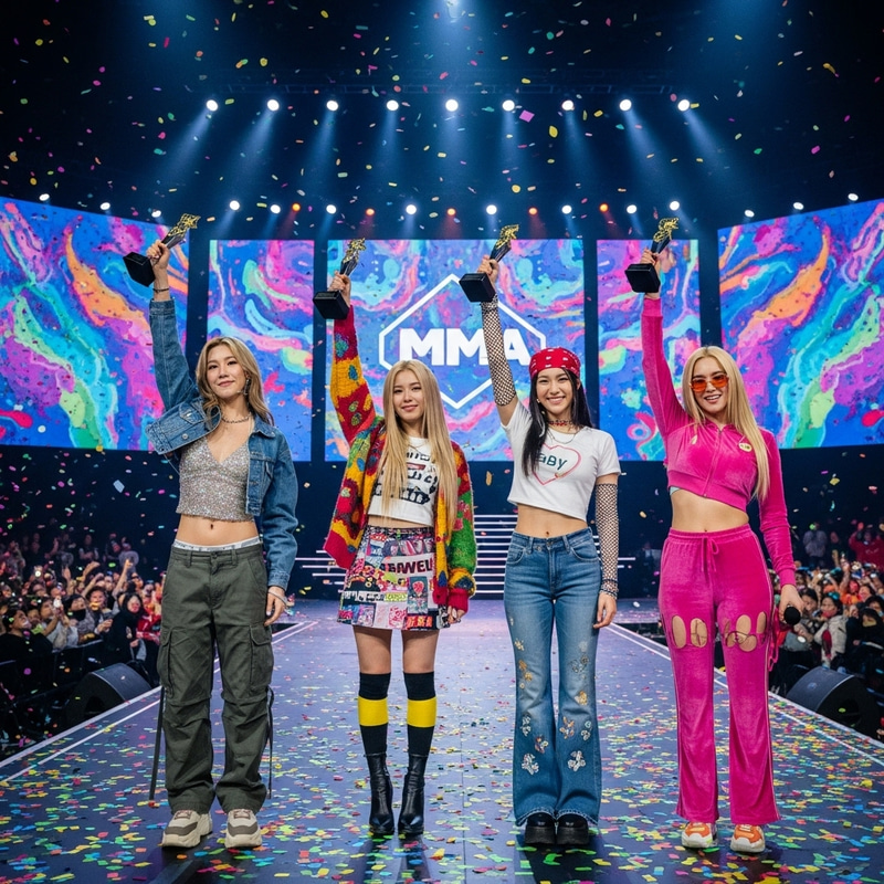 K-pop Y2K Fashion: 4 Women Win at MMA Awards K-pop Y2K Fashion: 4 Women Win at MMA Awards