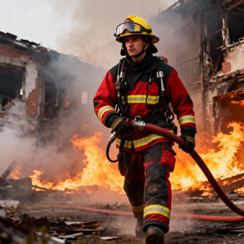 Courageous Firefighters: Heroes in Action