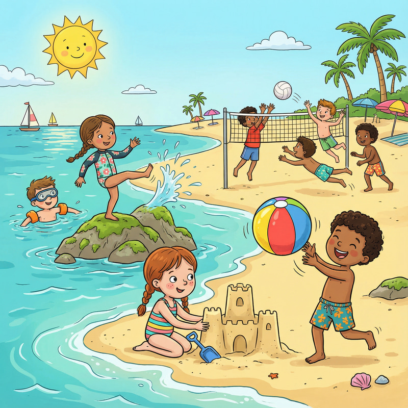 Children's Beach Fun: Playful Activities by the Shore