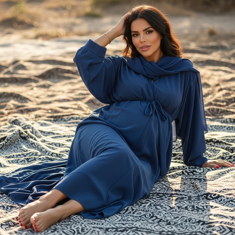 Beautiful Arab Pregnant Woman in Abaya Beautiful Arab Pregnant Woman in Abaya
