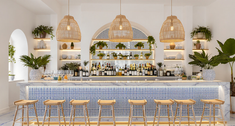 Elegant Mediterranean Restaurant Bar Experience Elegant Mediterranean Restaurant Bar Experience