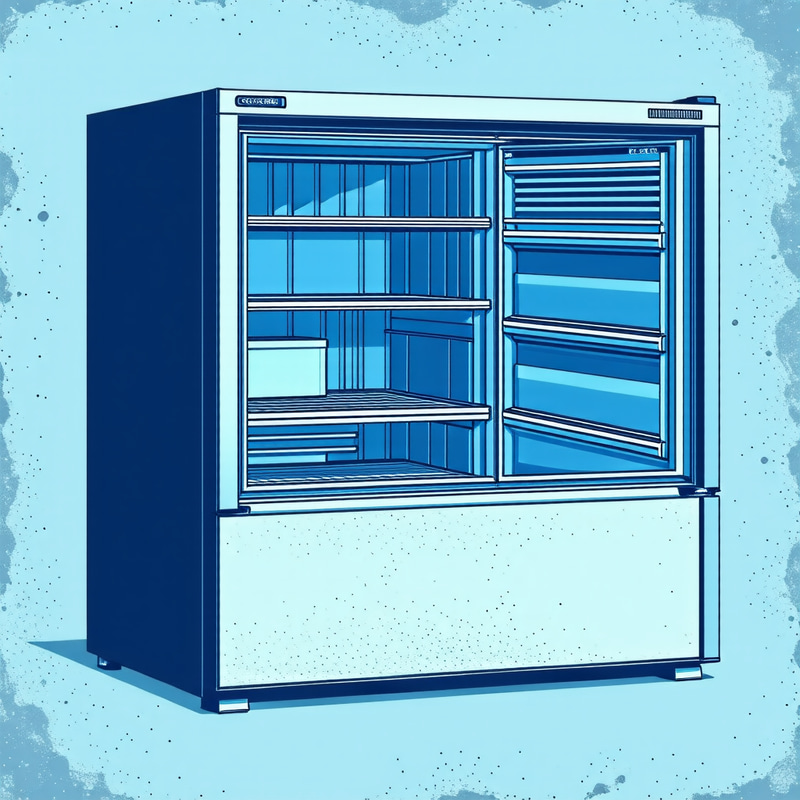 Deep Freezer Vector Blue - Top Quality Graphics Deep Freezer Vector Blue - Top Quality Graphics