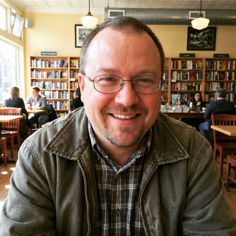 Chubby Man with Goatee & Glasses – A Profile Chubby Man with Goatee & Glasses – A Profile