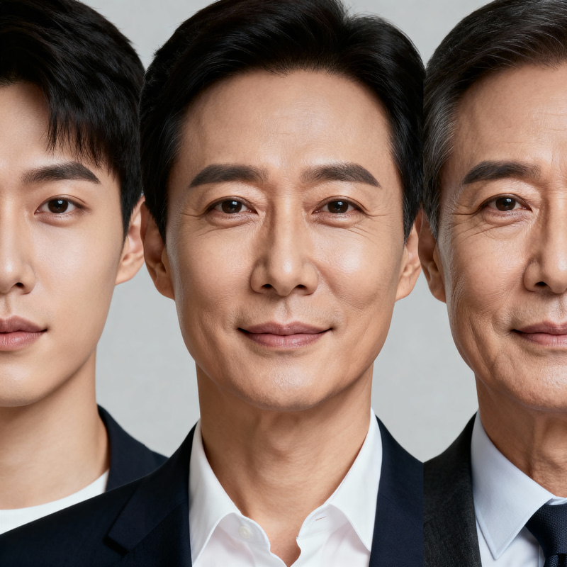 Age Progression Portraits: 25, 30, and 35 Years