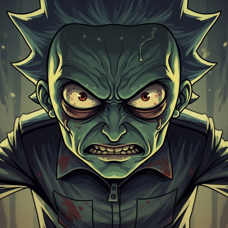 Evil Morty: Angrily Looking at You