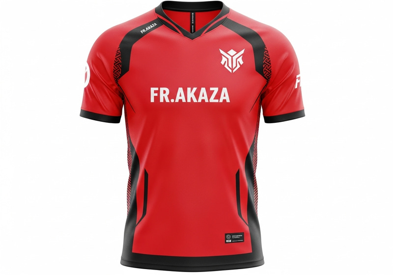 Create a Custom Red and Black Esports Jersey