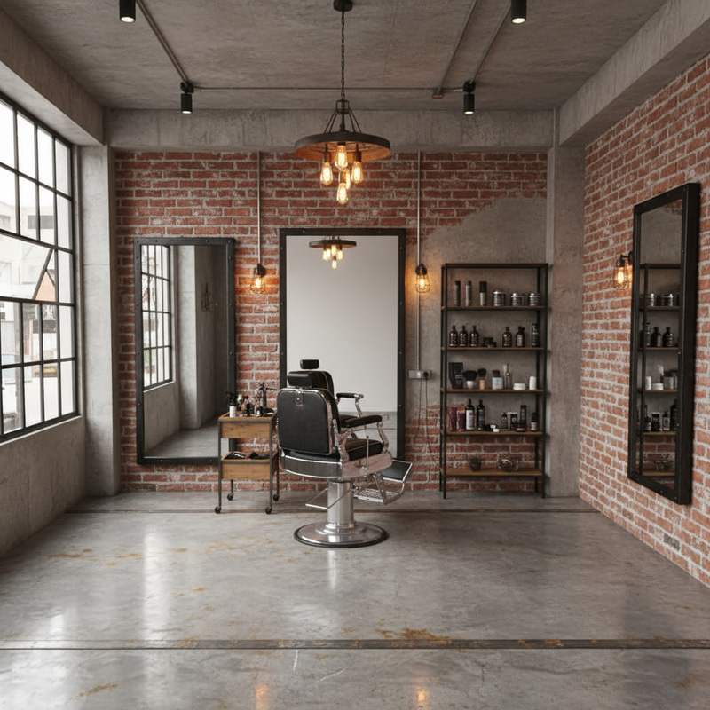 Industrial Beauty Salon Design Ideas
