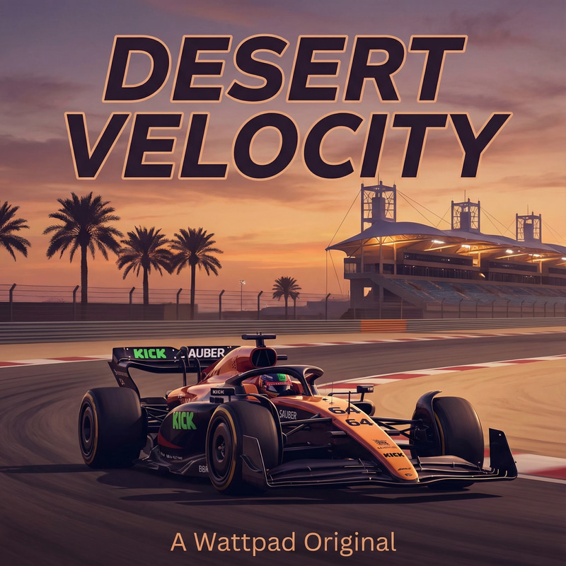 Kick Sauber F1 Car #64 at Sunset in Qatar Kick Sauber F1 Car #64 at Sunset in Qatar