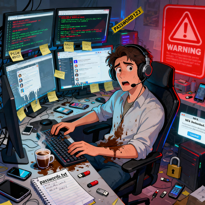 Worst Cyber Team Member: A Humorous Caricature Worst Cyber Team Member: A Humorous Caricature