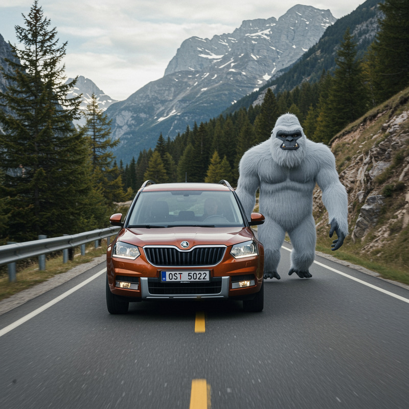 Skoda Yeti Adventures on Scenic Mountain Roads Skoda Yeti Adventures on Scenic Mountain Roads