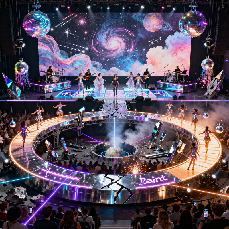 Cosmic Stage Concept for Britney's Vegas Residency Cosmic Stage Concept for Britney's Vegas Residency