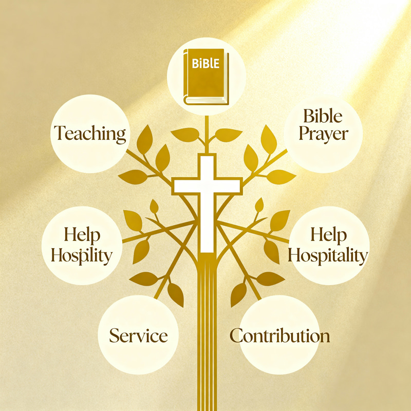 Spiritual Gifts Representation with Christ's Cross Spiritual Gifts Representation with Christ's Cross