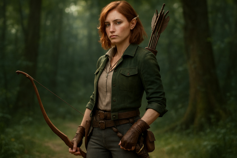 Caitlin: Female Half-Elf Ranger Portrait Caitlin: Female Half-Elf Ranger Portrait