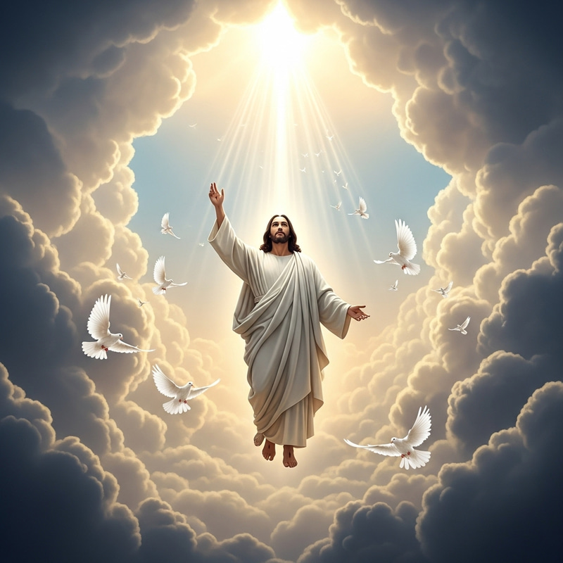 Jesus Christ's Ascension to Heaven | Divine Light Jesus Christ's Ascension to Heaven | Divine Light