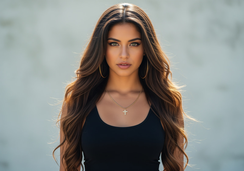 Stunning 8K Image of a Latina Young Adult Stunning 8K Image of a Latina Young Adult