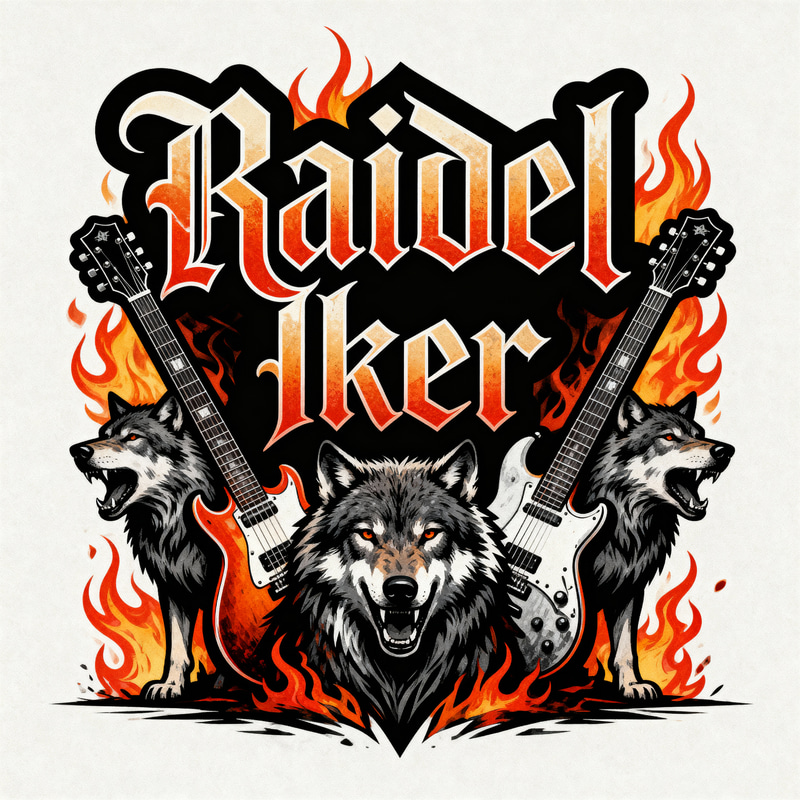 Metal Music Band Logo Design | Raidel and Iker