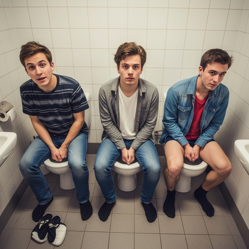Men Pooping Together - A Unique Perspective Men Pooping Together - A Unique Perspective