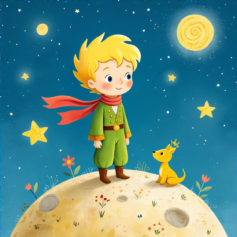 Little Prince Illustration - Enchanting Storybook Animation