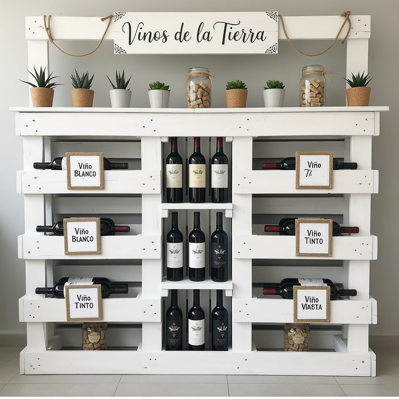 Affordable Wine Stand Proposal with Pallets Affordable Wine Stand Proposal with Pallets