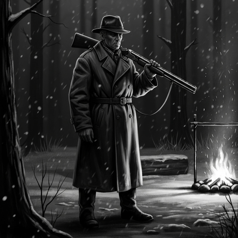 Soviet Noir Hunter Illustration Soviet Noir Hunter Illustration