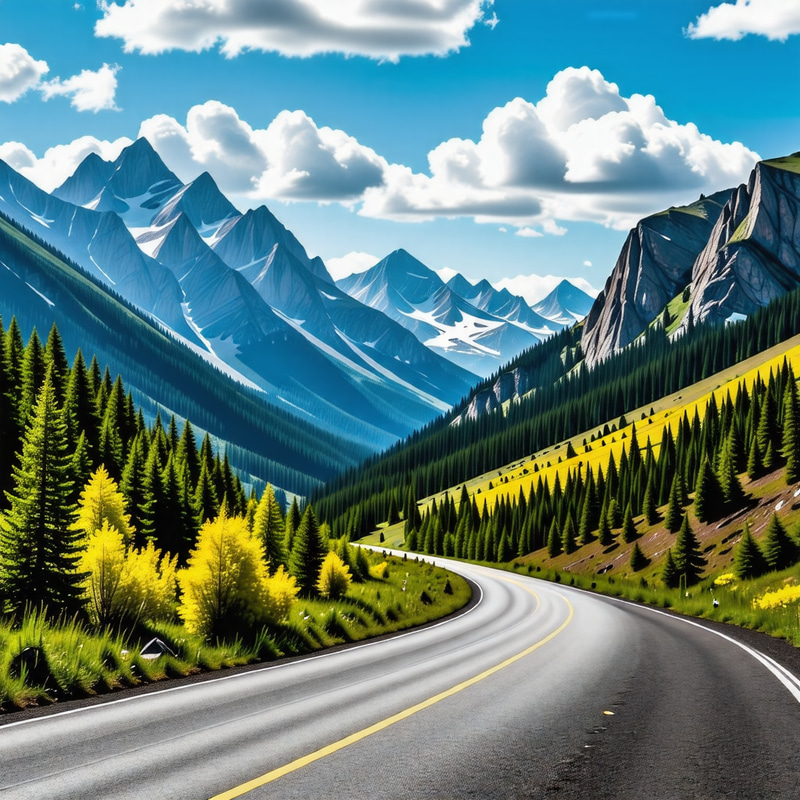 Wilderness Road in Sunny Anime Summer by Hayao Miyazaki Wilderness Road in Sunny Anime Summer by Hayao Miyazaki