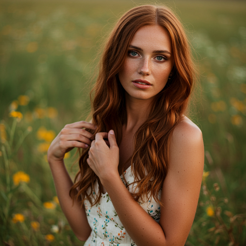 Portrait of a Woman: Beauty and Strength Portrait of a Woman: Beauty and Strength