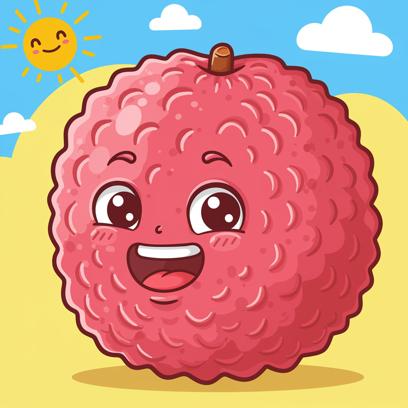 Fun Lychee Cartoon Illustrations Fun Lychee Cartoon Illustrations