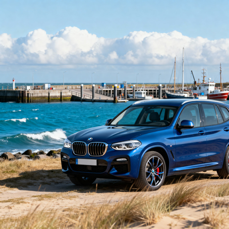 BMW X3 at Dagebüll Harbor - Scenic Views BMW X3 at Dagebüll Harbor - Scenic Views