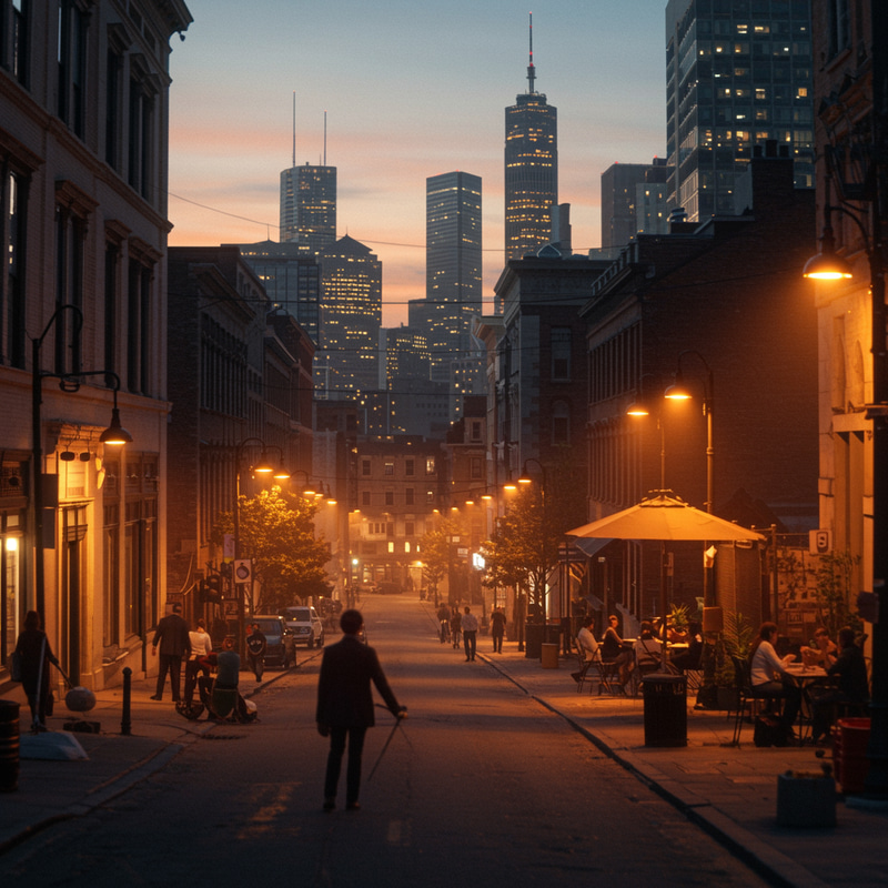 Realistic Business City Landscape for Freelancers Realistic Business City Landscape for Freelancers