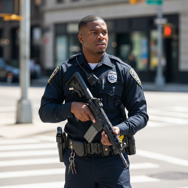 Police Constable with Gun: Duties & Responsibilities