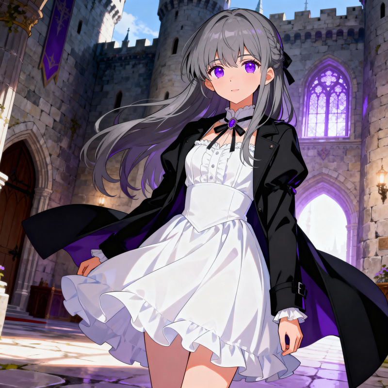 Young Girl in Castle - Manhwa Style Art Young Girl in Castle - Manhwa Style Art