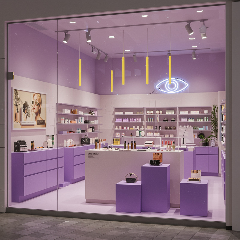 Stylish Boutique Store Design with Glass Frontage Stylish Boutique Store Design with Glass Frontage