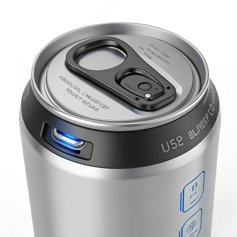 Ergonomic Reusable Can Lid with UV Disinfection Ergonomic Reusable Can Lid with UV Disinfection