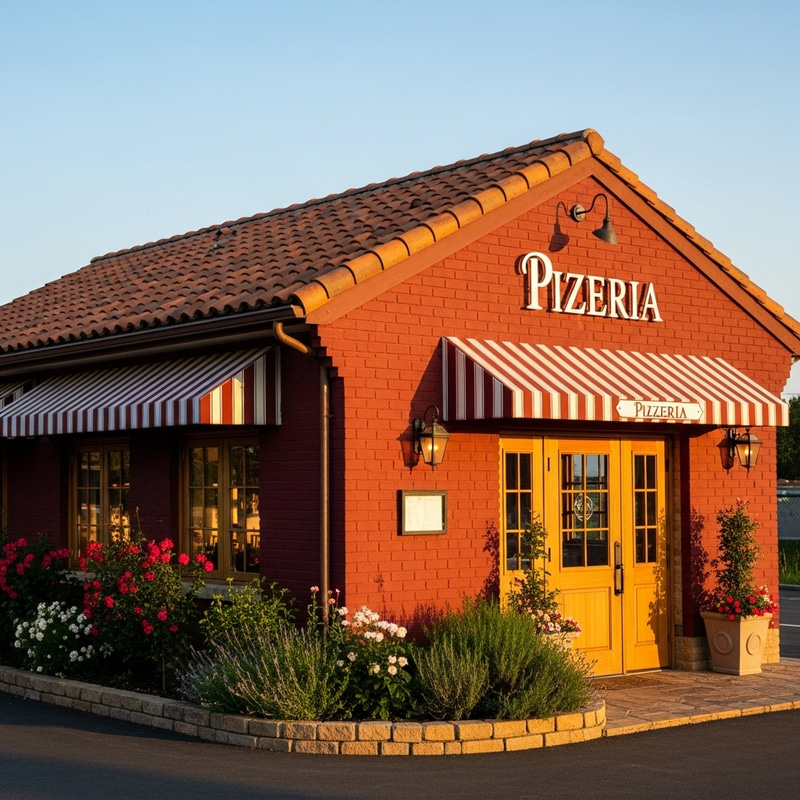Rustic Tuscan Italian Pizzeria Exterior Design Rustic Tuscan Italian Pizzeria Exterior Design
