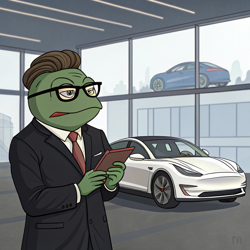 Kekius Maximus Pepe as Elon Musk Kekius Maximus Pepe as Elon Musk