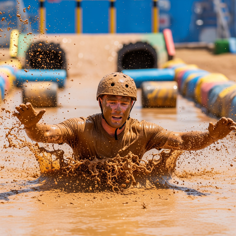 Wipeout Season 4: Driver's Ed Mud Pit Contestant Wipeout Season 4: Driver's Ed Mud Pit Contestant