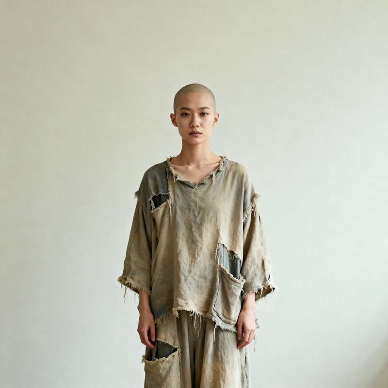 Generic Person in Raggy Outfit - Full Shot