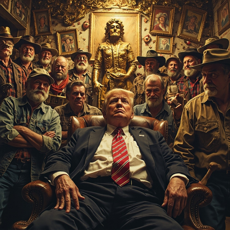 Trump's Unease in a Rural Shrine Scene