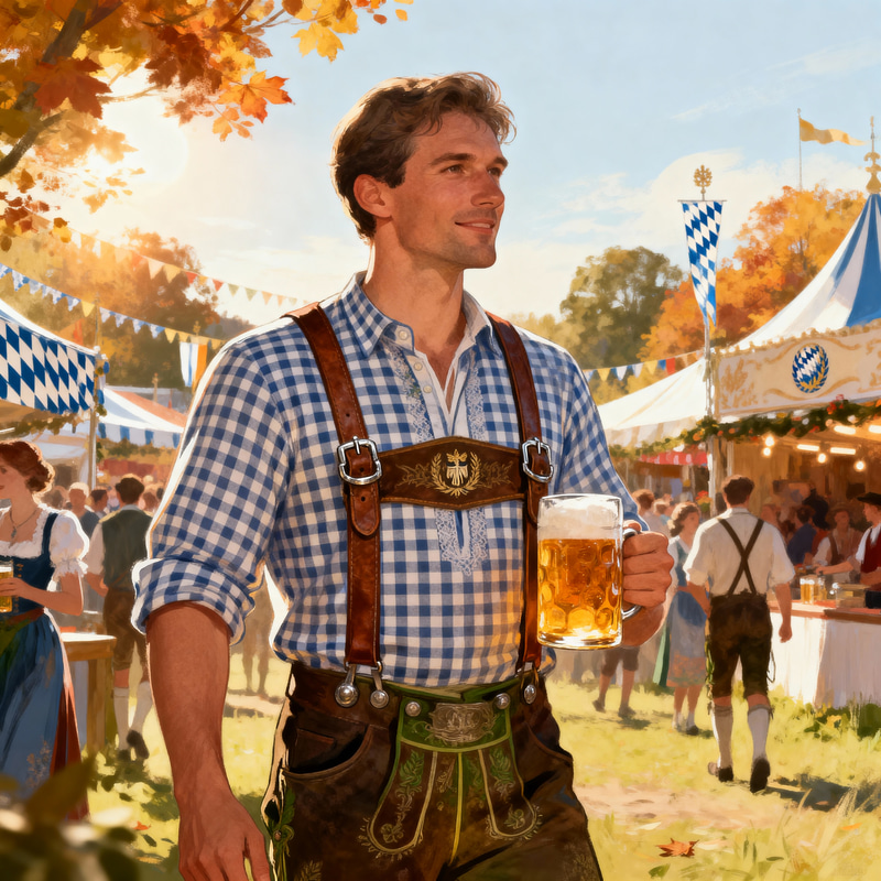 1860 Oktoberfest Lederhosenträger - Authentic Style 1860 Oktoberfest Lederhosenträger - Authentic Style