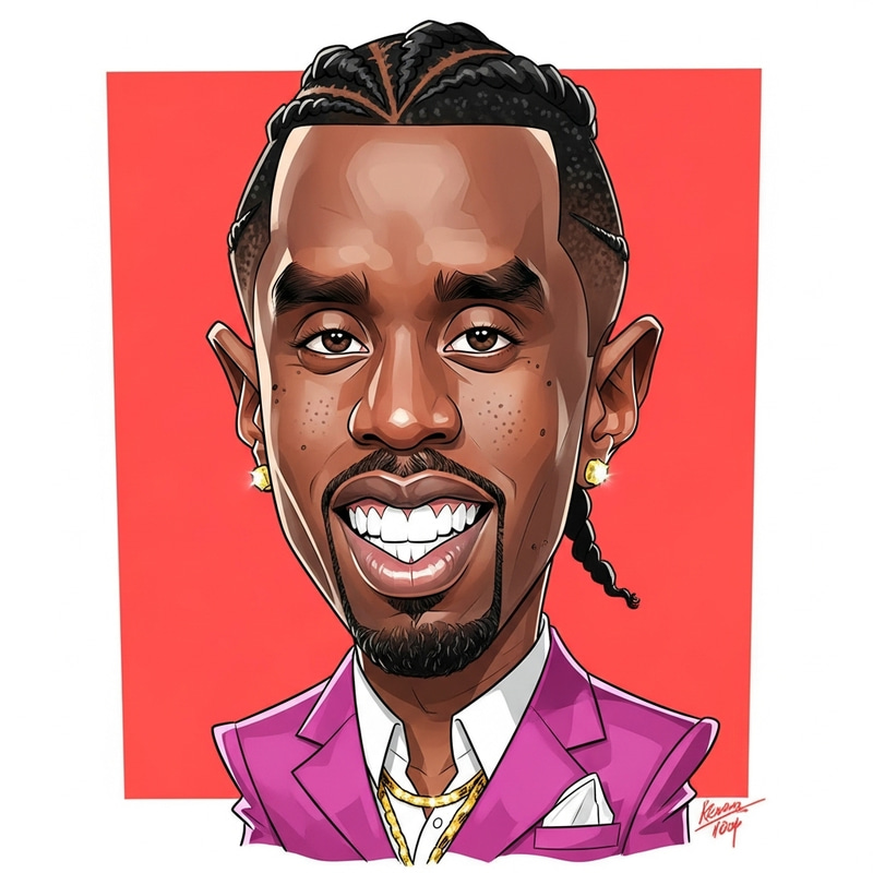 Funny Caricature of Sean Combs