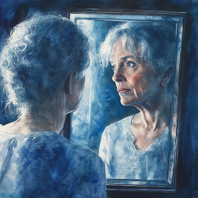 Reflecting Youth: Surreal Watercolor Art Reflecting Youth: Surreal Watercolor Art