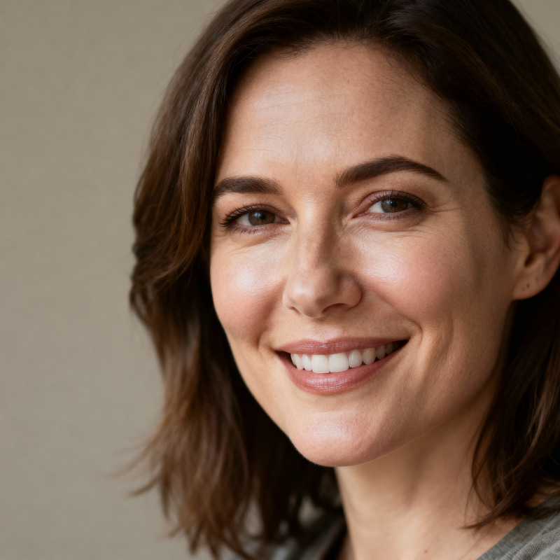 Caucasian Woman Portrait - Friendly and Warm