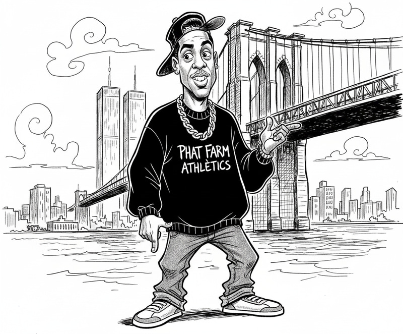 1940s Black and White Cartoon Illustration